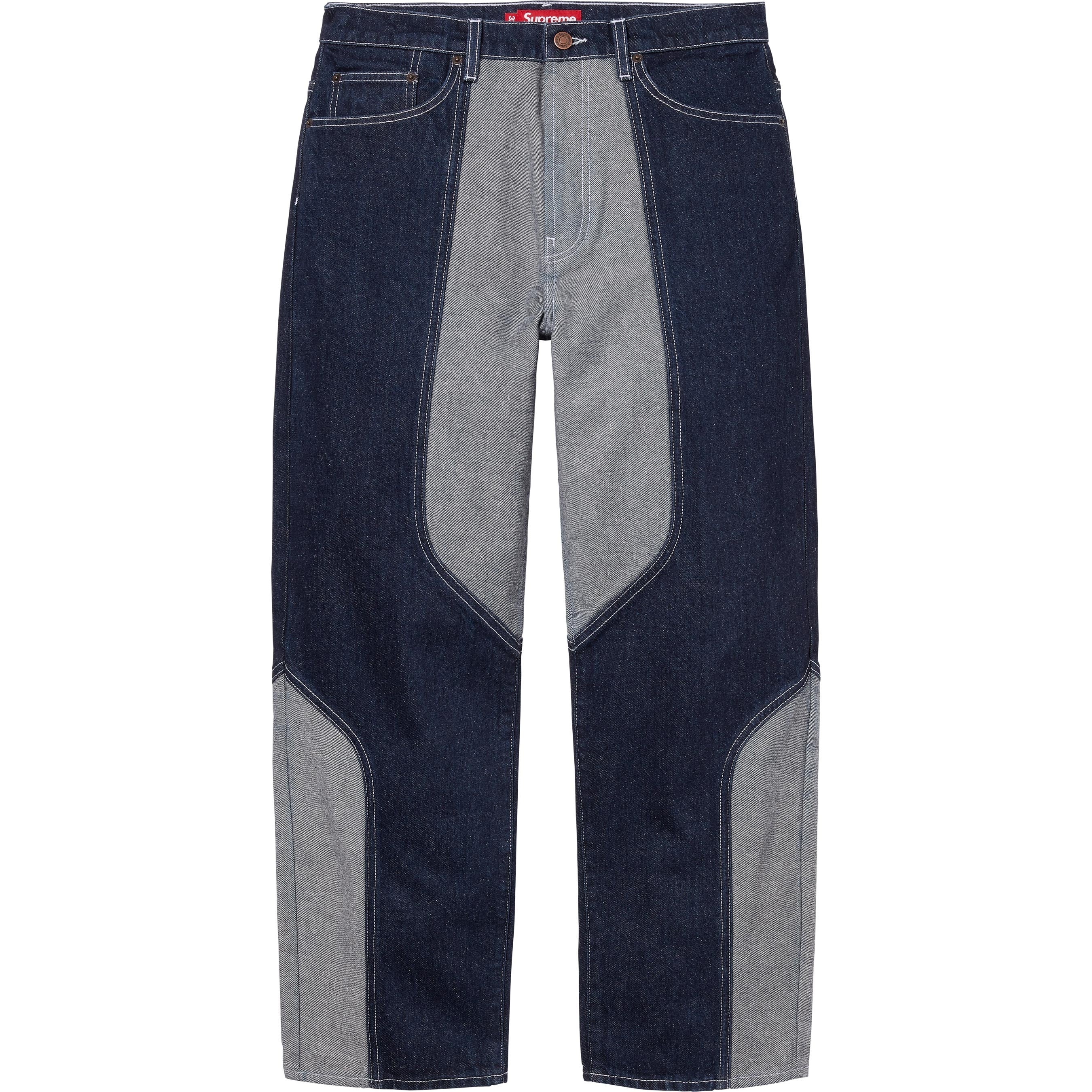 2-Tone Paneled Baggy Jean view 13